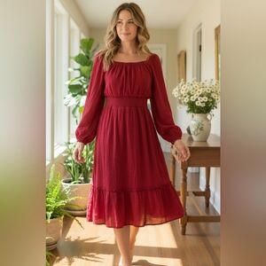 Indigo  Long Sleeve Dress Sz L